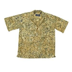 Pete Huntington Men's Sz M Casual Shirt Multicolor Handcrafted Bali Hawaiian